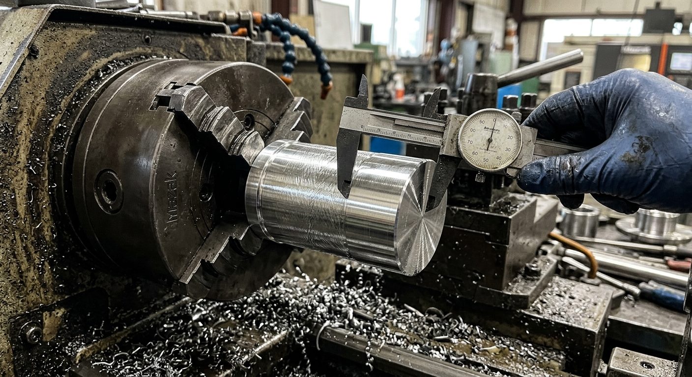 Pièce usinée de précision sur tour CNC chez Usinage Précision LPS