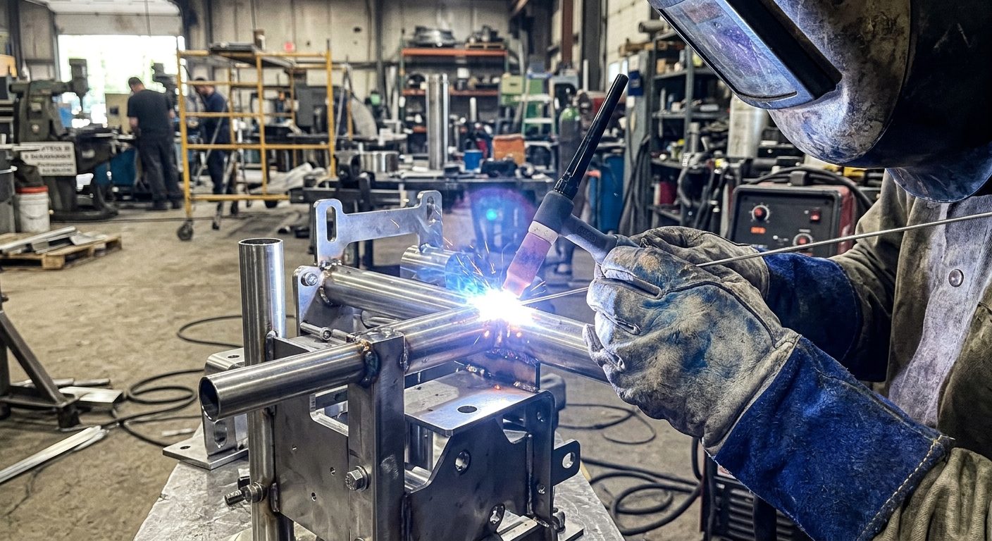Soudure TIG de précision sur assemblage en acier inoxydable